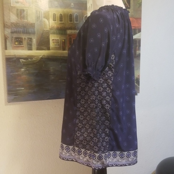 Joie Peasant V-Cut neckline blouse with tassels. - Picture 3 of 8